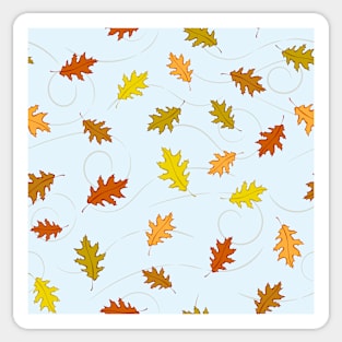 Fall Leaves in the Wind Sticker